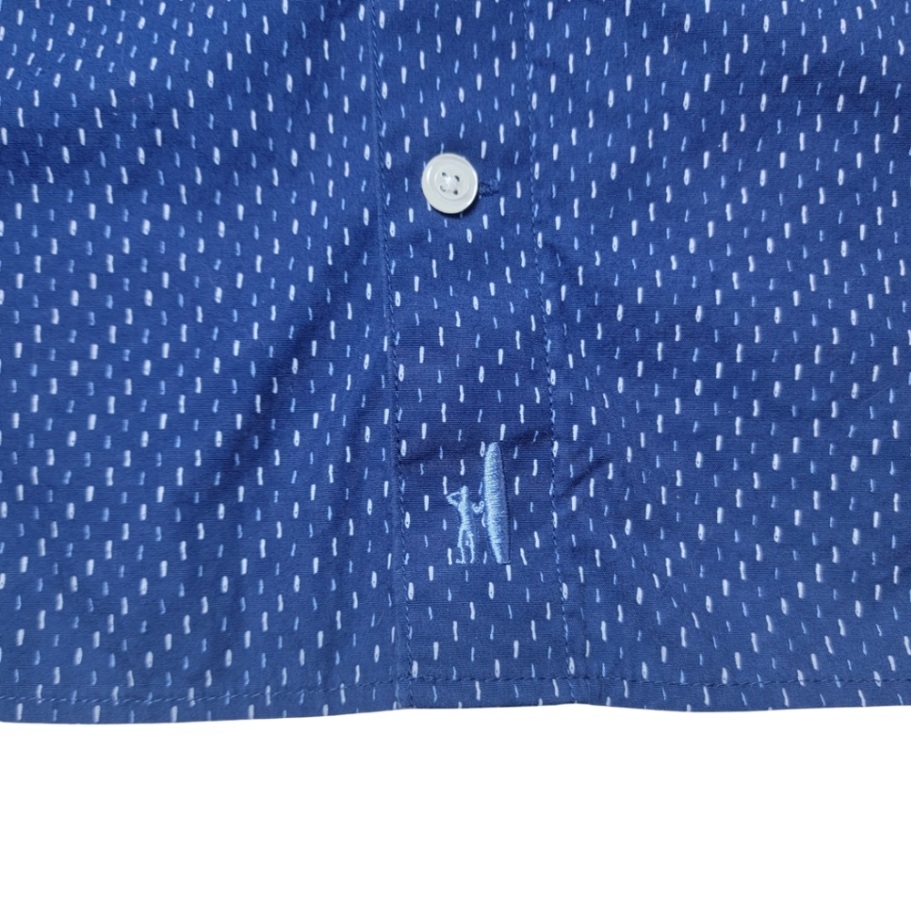 johnnie-O Hangin' Out Blue Short Sleeve Button Down Shirt - Picture 6 of 7